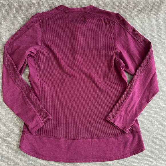 44° North Women’s Waffle Knit Henley Long Sleeve Top Size L Purple NWT - Picture 2 of 13